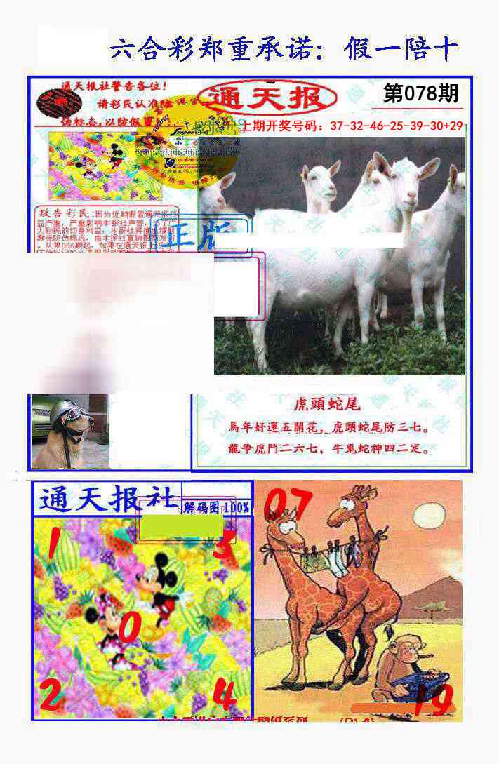 078期假一陪十通天报[图]